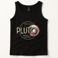 Pluto Never Forget Funny Pluto Pluto Lover Pluto Tank Top