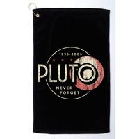 Pluto Never Forget Funny Pluto Pluto Lover Pluto Golf Towel