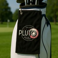Pluto Never Forget Funny Pluto Pluto Lover Pluto Golf Towel