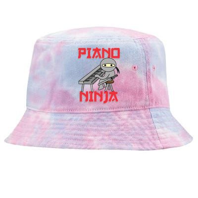 Piano Ninja Funny Keyboard Player Pianist Gift Tie-Dyed Bucket Hat