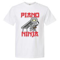 Piano Ninja Funny Keyboard Player Pianist Gift Garment-Dyed Heavyweight T-Shirt