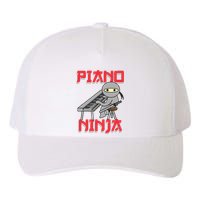 Piano Ninja Funny Keyboard Player Pianist Gift Yupoong Adult 5-Panel Trucker Hat