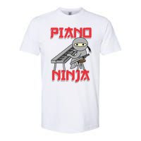 Piano Ninja Funny Keyboard Player Pianist Gift Softstyle CVC T-Shirt