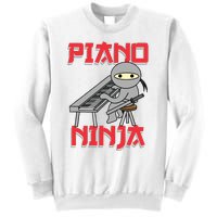 Piano Ninja Funny Keyboard Player Pianist Gift Sweatshirt