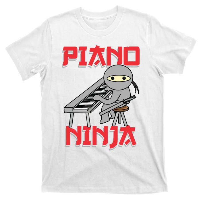 Piano Ninja Funny Keyboard Player Pianist Gift T-Shirt