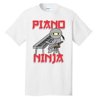 Piano Ninja Funny Keyboard Player Pianist Gift Tall T-Shirt