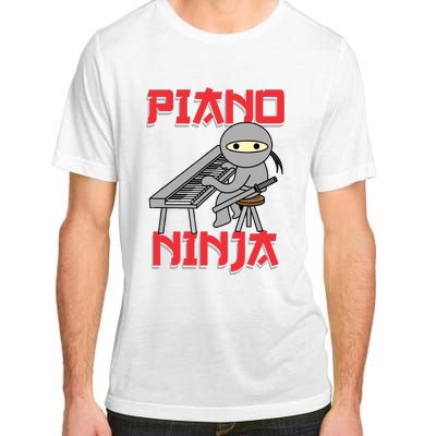 Piano Ninja Funny Keyboard Player Pianist Gift Adult ChromaSoft Performance T-Shirt