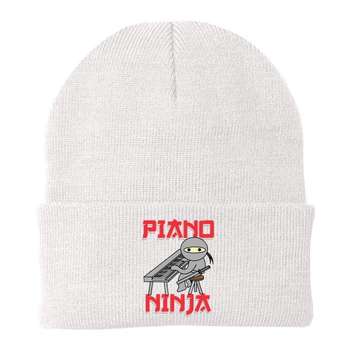 Piano Ninja Funny Keyboard Player Pianist Gift Knit Cap Winter Beanie