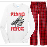 Piano Ninja Funny Keyboard Player Pianist Gift Long Sleeve Pajama Set