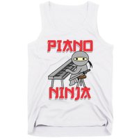 Piano Ninja Funny Keyboard Player Pianist Gift Tank Top