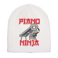 Piano Ninja Funny Keyboard Player Pianist Gift Short Acrylic Beanie