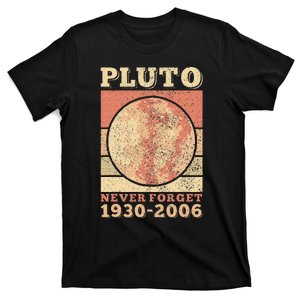 Pluto Never Forget Space Science Astronomy T-Shirt