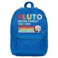 Pluto Never Forget 1930 Funny Gift 2006 Funny Gift 16 in Basic Backpack