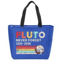 Pluto Never Forget 1930 Funny Gift 2006 Funny Gift Zip Tote Bag