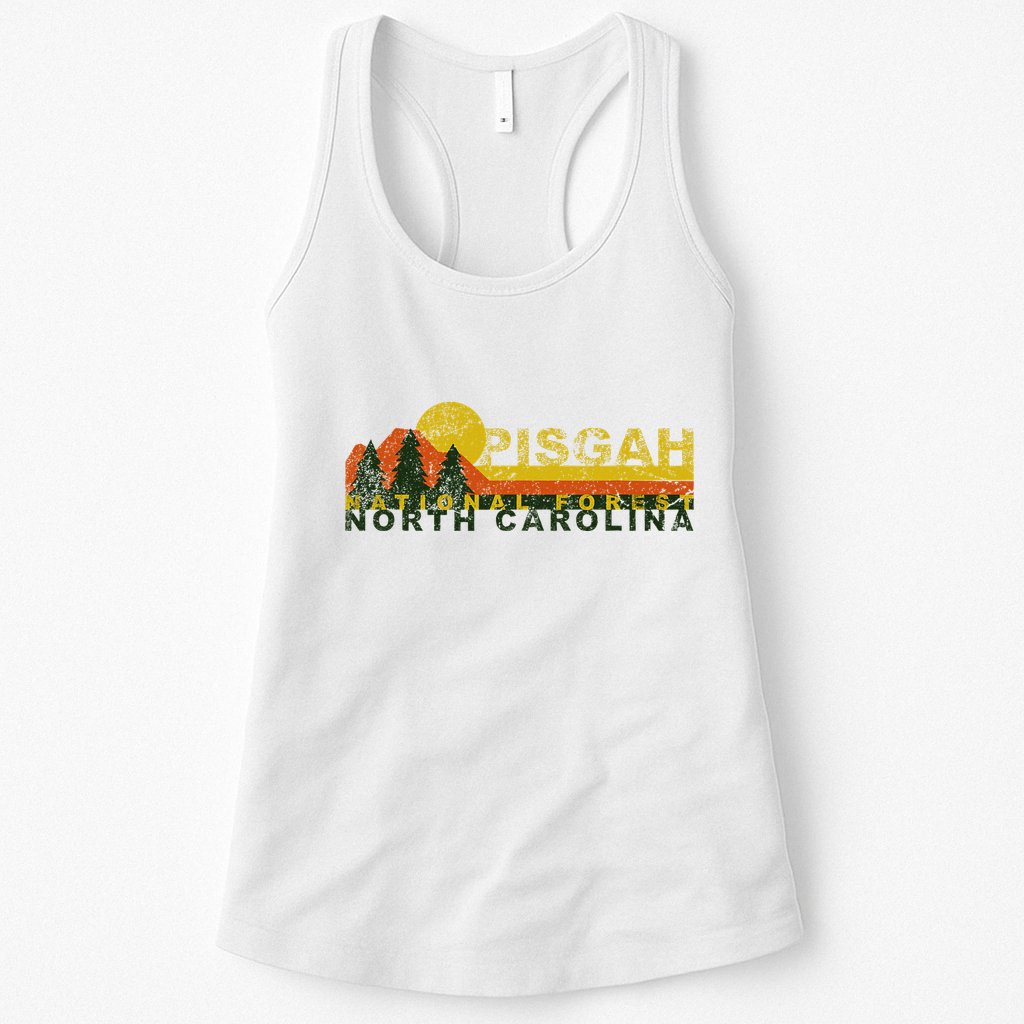 Pisgah National Forest Vintage Retro Womens Tank Top