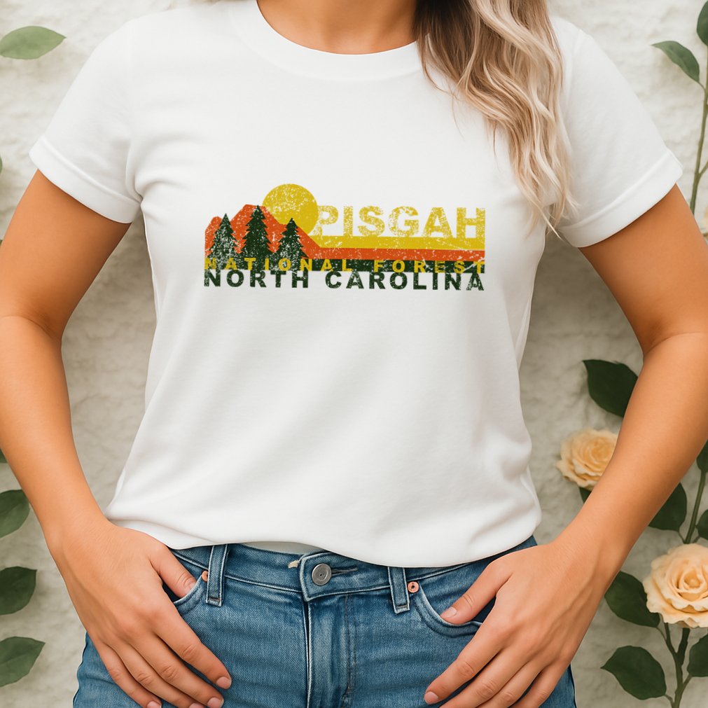 Pisgah National Forest Vintage Retro Womens T-Shirt