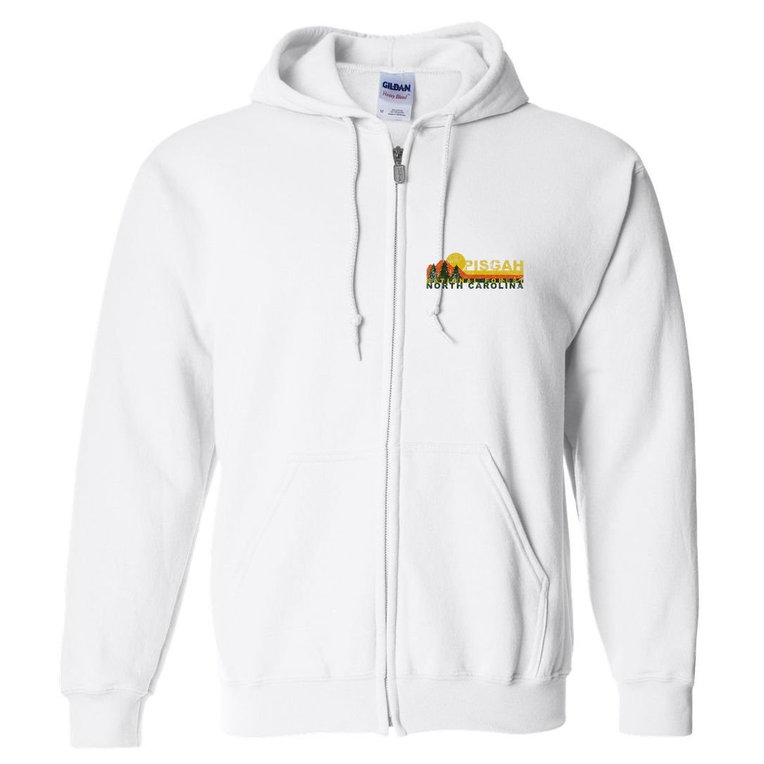 Pisgah National Forest Vintage Retro Full Zip Hoodie