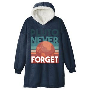 Pluto Never Forget Gift Hooded Wearable Blanket