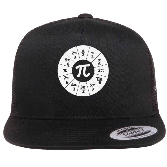 Pi Number Funny Algebra Nerdy Happy Pi Day Flat Bill Trucker Hat