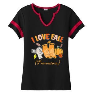 Pt Nurse Fall I Love Fall Prevention Fall Physical Therapy Ladies Halftime Notch Neck Tee