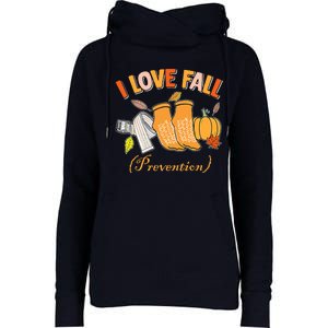 Pt Nurse Fall I Love Fall Prevention Fall Physical Therapy Womens Funnel Neck Pullover Hood