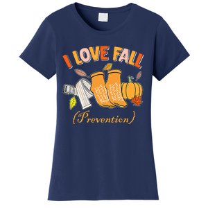 Pt Nurse Fall I Love Fall Prevention Fall Physical Therapy Women's T-Shirt