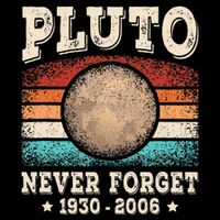 Pluto Never Forget Funny Planet Space Astronomy Science Mousepad