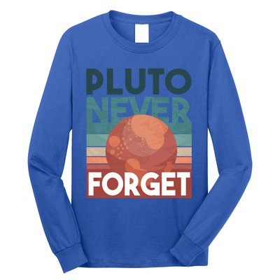 Pluto Never Forget Gift Astrology Gift Long Sleeve Shirt