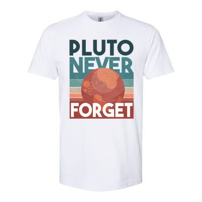 Pluto Never Forget Gift Astrology Gift Softstyle CVC T-Shirt