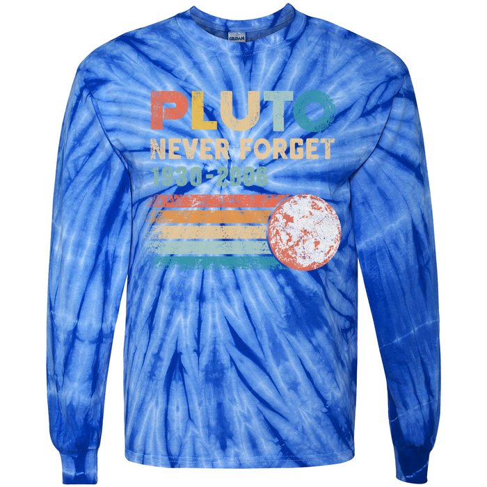 Pluto Never Forget 1930 Meaningful Gift 2006 Vintage Funny Lover Gift Tie-Dye Long Sleeve Shirt