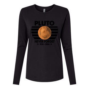 Pluto Never Forget Gift Womens Cotton Relaxed Long Sleeve T-Shirt