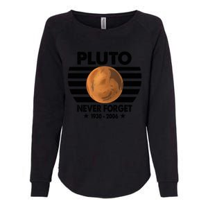 Pluto Never Forget Gift Womens California Wash Sweatshirt