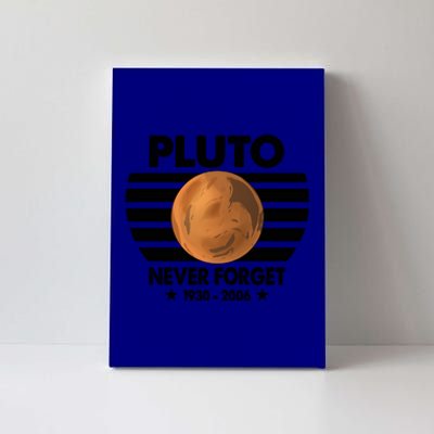 Pluto Never Forget Gift Canvas