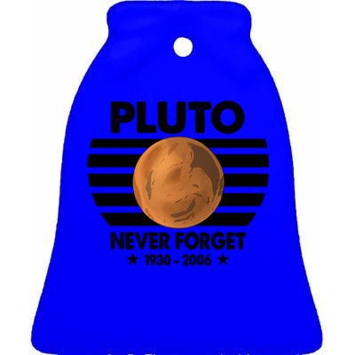 Pluto Never Forget Gift Ceramic Bell Ornament