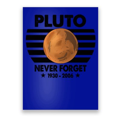 Pluto Never Forget Gift Poster