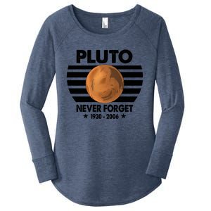 Pluto Never Forget Gift Women's Perfect Tri Tunic Long Sleeve Shirt