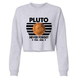 Pluto Never Forget Gift Cropped Pullover Crew