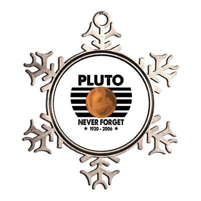 Pluto Never Forget Gift Metallic Star Ornament