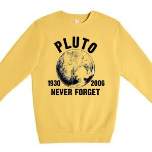 Pluto Never Forget 1930/2006 Premium Crewneck Sweatshirt