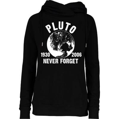 Pluto Never Forget 1930/2006 Womens Funnel Neck Pullover Hood