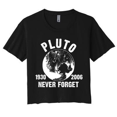 Pluto Never Forget 1930/2006 Crop Top