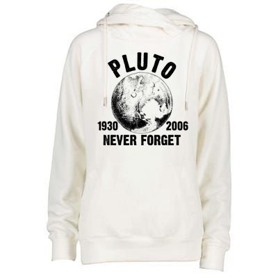 Pluto Never Forget 1930/2006 Womens Funnel Neck Pullover Hood