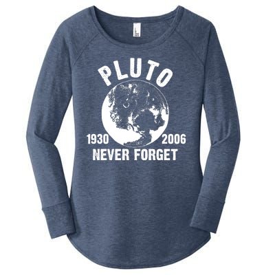 Pluto Never Forget 1930/2006 Women's Perfect Tri Tunic Long Sleeve Shirt