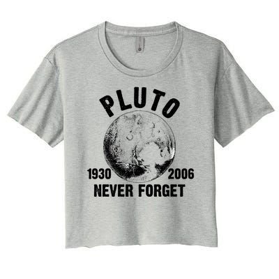 Pluto Never Forget 1930/2006 Women's Crop Top Tee