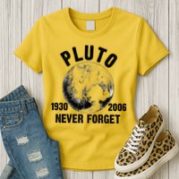 Pluto Never Forget 1930/2006 Womens T-Shirt