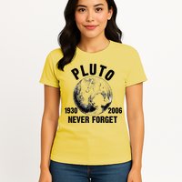Pluto Never Forget 1930/2006 Womens T-Shirt