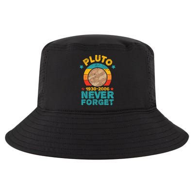 Pluto Never Forget Remember 1930 2006 Vintage Gift Cool Comfort Performance Bucket Hat