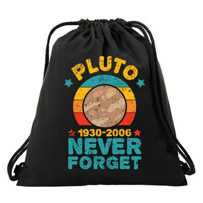 Pluto Never Forget Remember 1930 2006 Vintage Gift Drawstring Bag