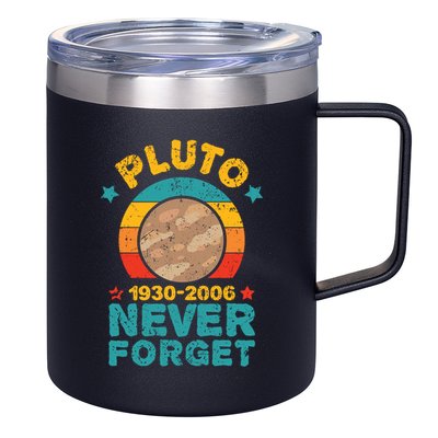 Pluto Never Forget Remember 1930 2006 Vintage Gift 12oz Stainless Steel Coffee Mug