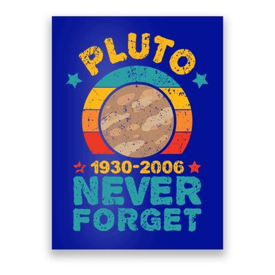 Pluto Never Forget Remember 1930 2006 Vintage Gift Poster